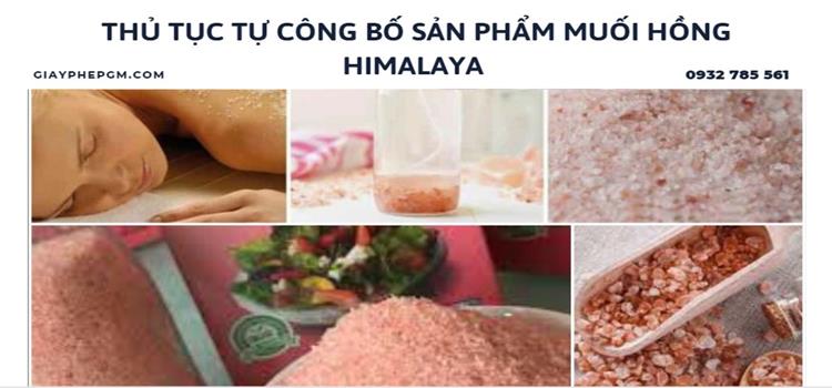 Dịch vụ công bố tiêu chuẩn chất lượng muối hồng himalaya 