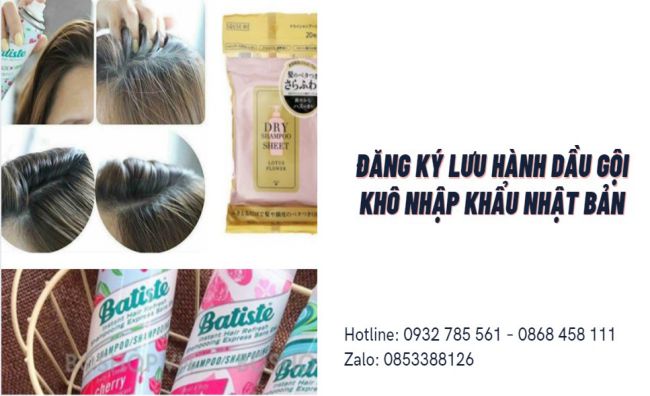 ĐĂNG KÝ LƯU HÀNH DẦU GỘI KHÔ NHẬP KHẨU NHẬT BẢN 1 Dịch vụ đăng ký lưu hành dầu gội khô nhập khẩu Nhật Bản