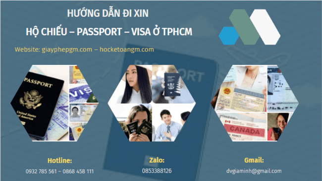 Hướng dẫn đi xin hộ chiếu – passport – visa ở tphcm 5 Dịch vụ hộ chiếu – PASSPORT – VISA ở TPHCM