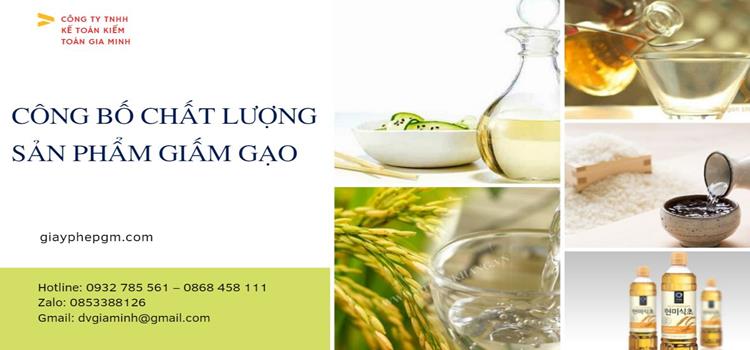 CÔNG BỐ CHẤT LƯỢNG SẢN PHẨM GIẤM GẠO 4 Dịch vụ kiểm nghiệm chất lượng sản phẩm giấm gạo