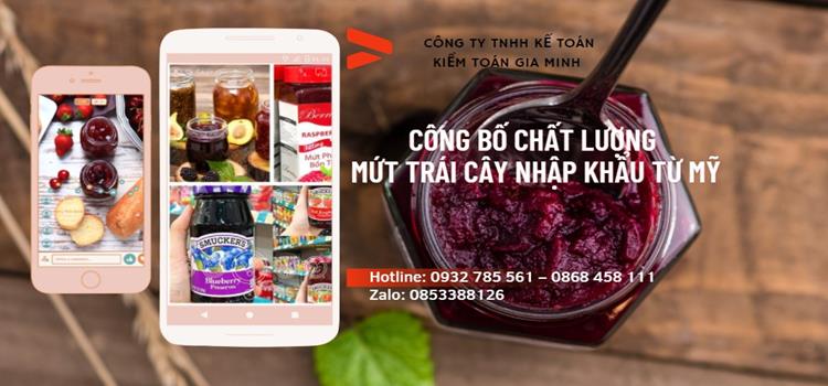 Công bố chất lượng mứt trái cây nhập khẩu từ Mỹ 4 Dịch vụ kiểm nghiệm chất lượng mứt trái cây nhập khẩu từ Mỹ