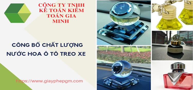 Dịch vụ kiểm nghiệm chất lượng nước hoa ô tô treo xe 