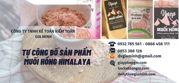 TỰ CÔNG BỐ SẢN PHẨM MUỐI HỒNG HIMALAYA 5 Dịch vụ kiểm nghiệm tiêu chuẩn chất lượng muối hồng Himalaya