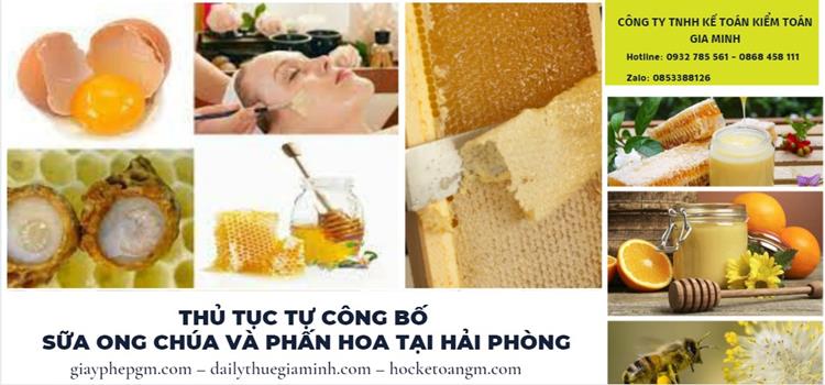 THỦ TỤC TỰ CÔNG BỐ SỮA ONG CHÚA VÀ PHẤN HOA TẠI HẢI PHÒNG 4 Dịch vụ kiểm nghiệm tự công bố sữa ong chúa và phấn hoa tại Hải Phòng