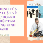 Quy định của pháp luật về việc doanh nghiệp tạm ngừng kinh doanh 6 Dịch vụ tạm ngừng kinh doanh