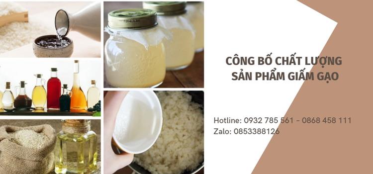 THỦ TỤC CÔNG BỐ CHẤT LƯỢNG SẢN PHẨM GIẤM GẠO 4 Dịch vụ tự công bố chất lượng sản phẩm giấm gạo