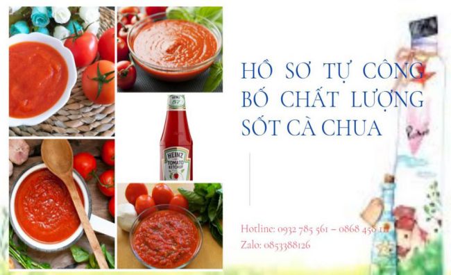 Dịch vụ tự công bố chất lượng sốt cà chua 
