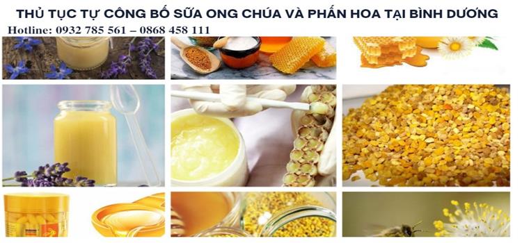 THỦ TỤC TỰ CÔNG BỐ SỮA ONG CHÚA VÀ PHẤN HOA TẠI BÌNH DƯƠNG 5 Dịch vụ tự công bố sữa ong chúa và phấn hoa tại Bình Dương