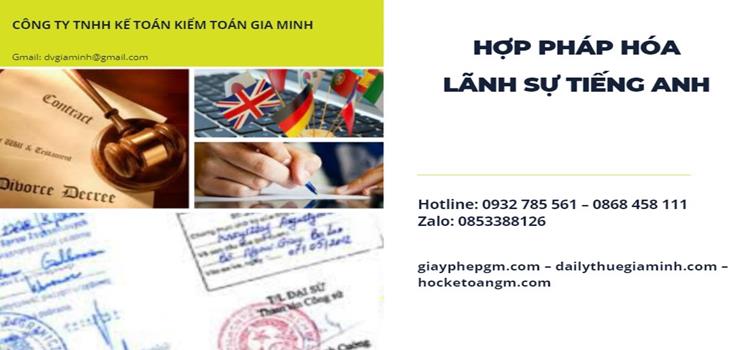 Hồ sơ Hợp pháp hóa lãnh sự tiếng anh 