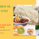 Kiểm nghiệm mì sợi các loại 6 Hướng dẫn thủ tục kiểm nghiệm mì sợi