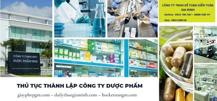 Thành lập công ty dược phẩm