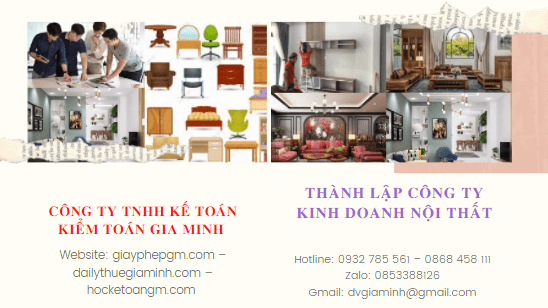 Thành lập công ty kinh doanh nội thất