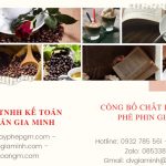Công bố chất lượng cà phê phin giấy 8 Hướng dẫn thủ tục công bố chất lượng cà phê phin giấy