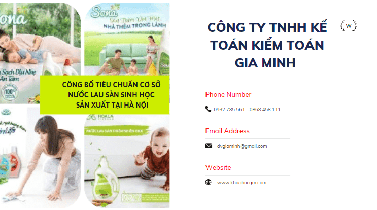 Thành phần hồ sơ thực hiện công bố sản phẩm nước lau sàn