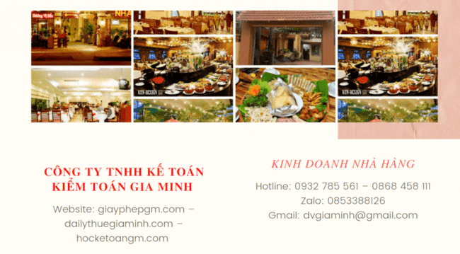 Tư vấn thủ tục đăng ký kinh doanh nhà hàng 4 Thủ tục đăng ký kinh doanh nhà hàng