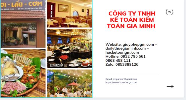 GIẤY PHÉP CẦN XIN TRONG THỦ TỤC MỞ NHÀ HÀNG 5 Thủ tục Giấy phép mở nhà hàng
