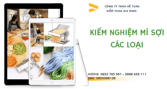 Kiểm nghiệm mì sợi các loại 5 Thủ tục kiểm nghiệm mì sợi các loại