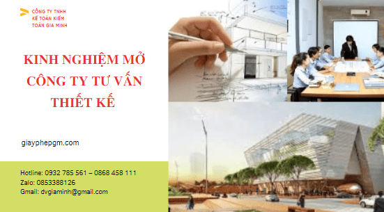 Thủ tục mở công ty tư vấn thiết kế 