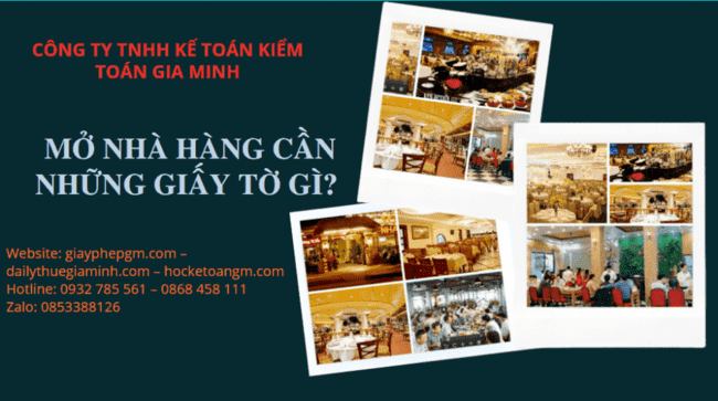 Mở nhà hàng cần những giấy tờ gì? 4 Mở nhà hàng cần những giấy tờ gì?