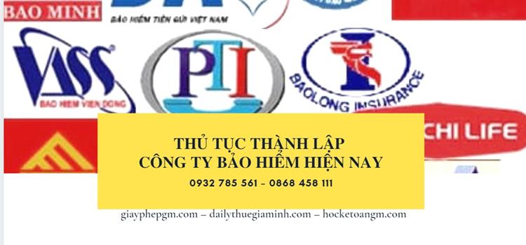 THỦ TỤC THÀNH LẬP CÔNG TY BẢO HIỂM HIỆN NAY 8 Thủ tục thành lập công ty bảo hiểm hiện nay
