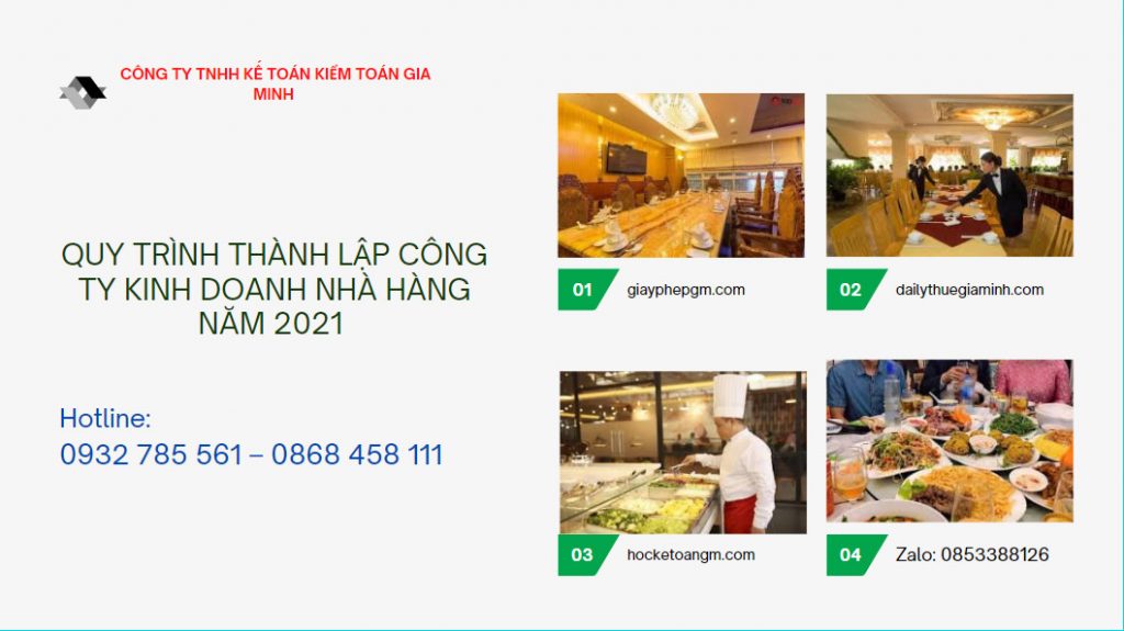 Quy trình thành lập công ty kinh doanh nhà hàng 4 Thủ tục thành lập công ty kinh doanh nhà hàng