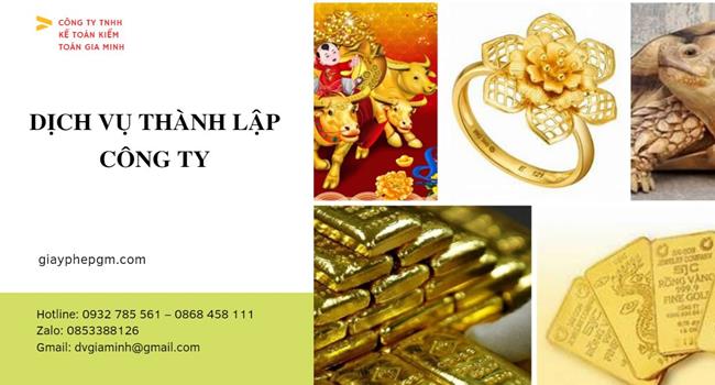 Thành lập công ty vàng bạc tại Huyện Cần Giờ