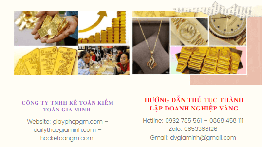 HƯỚNG DẪN THỦ TỤC THÀNH LẬP DOANH NGHIỆP VÀNG 1 Thủ tục thành lập doanh nghiệp vàng