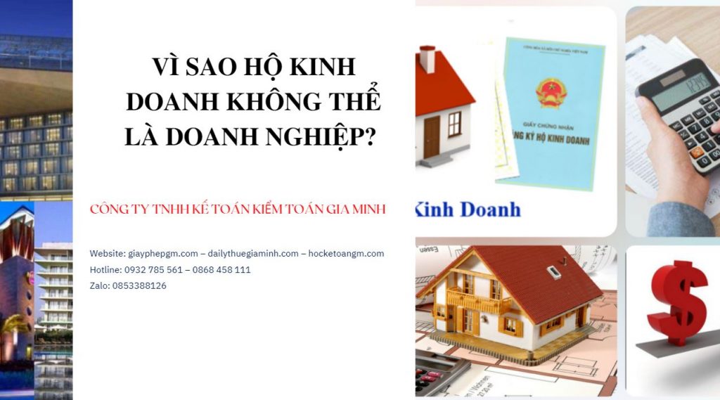 VÌ SAO HỘ KINH DOANH KHÔNG THỂ LÀ DOANH NGHIỆP? 5 Vì sao hộ kinh doanh không thể là doanh nghiệp