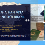 XIN GIA HẠN VISA CHO NGƯỜI BRAZIL 6 Thủ tục xin gia hạn visa cho người Brazil