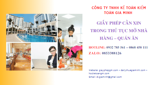Giấy phép cần xin trong thủ tục mở nhà hàng – quán ăn 5 Xin giấy phép bán lẻ rượu cho nhà hàng