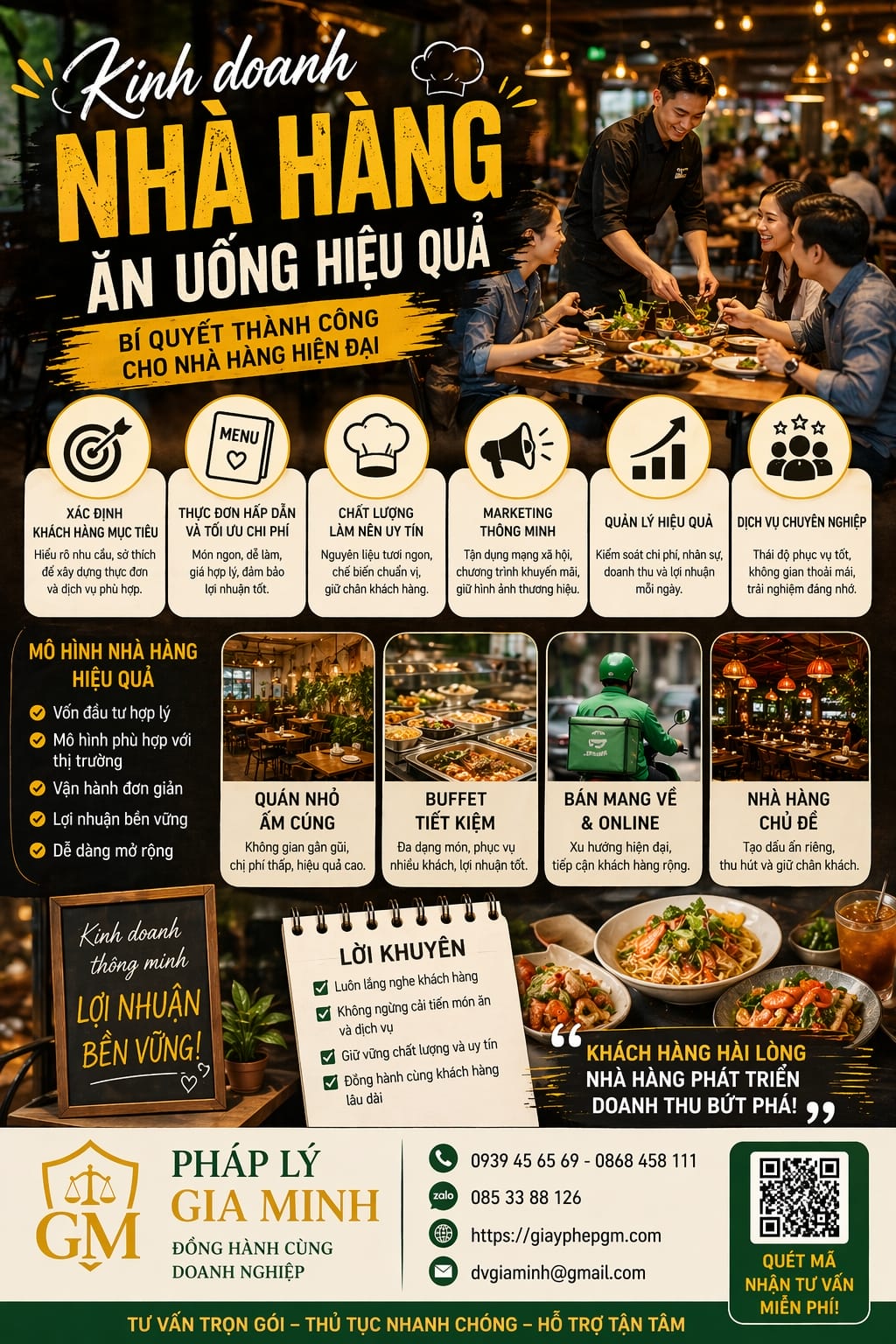 Hồ sơ xin giấy phép kinh doanh nhà hàng