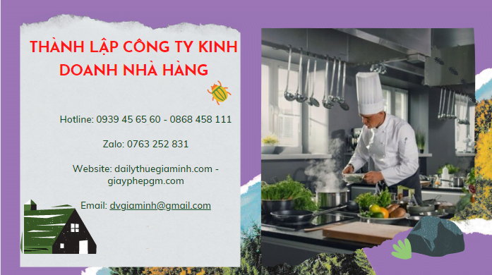 Dịch vụ thành lập công ty kinh doanh nhà hàng Yên Bái