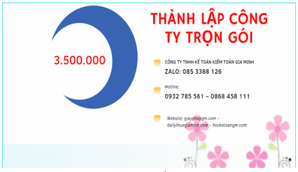 Bảng giá thành lập công ty quảng cáo tại Huyện Cờ Đỏ