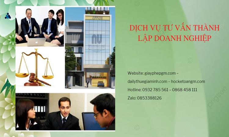 Tư vấn thành lập doanh nghiệp ở Bạc Liêu