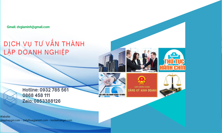 Tư vấn thành lập doanh nghiệp ở Huyện Vĩnh Thạnh