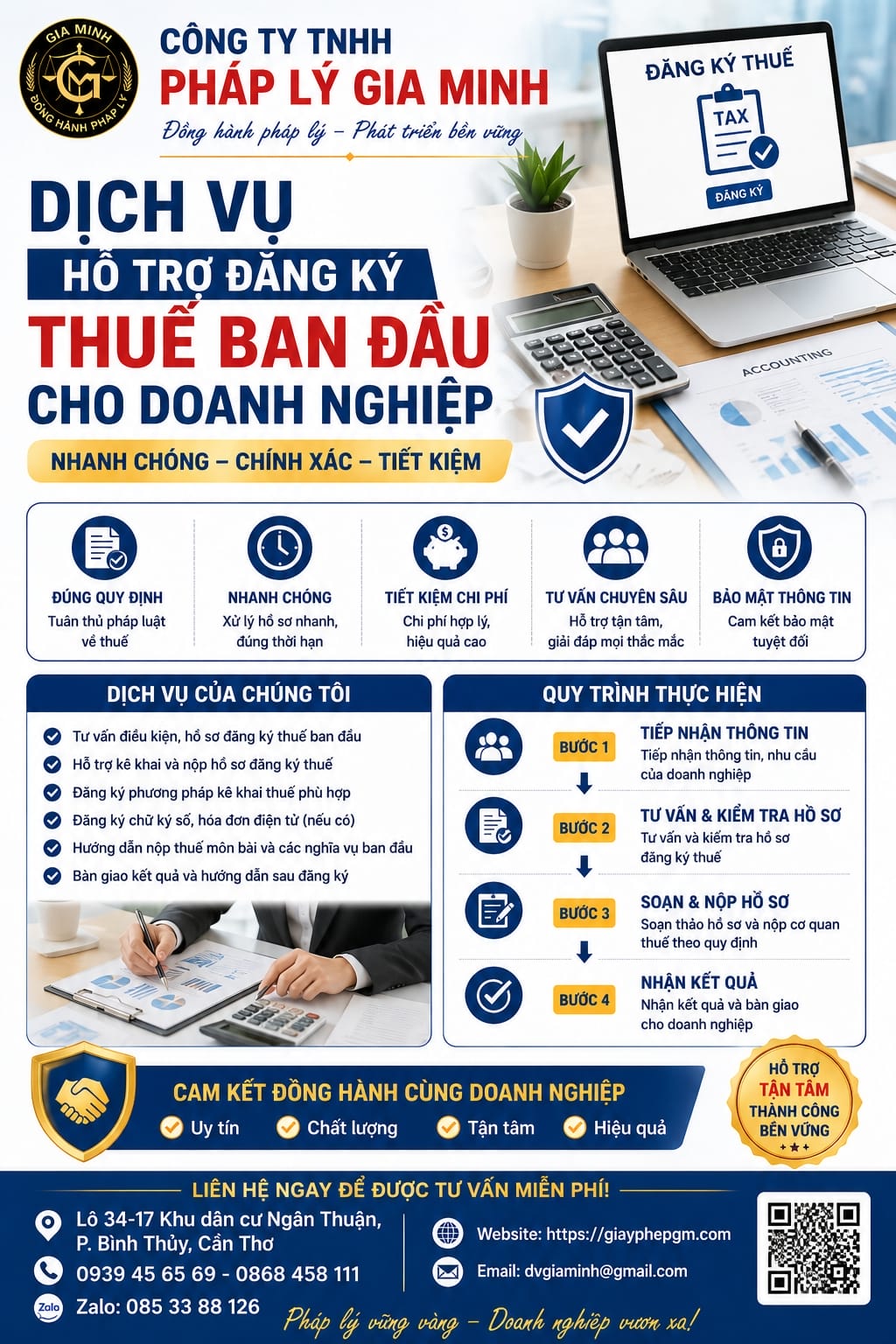 Các bước kê khai thuế lần đầu cho doanh nghiệp mới