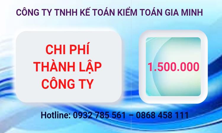 Bảng giá thành lập công ty cổ phần tại Bình Định