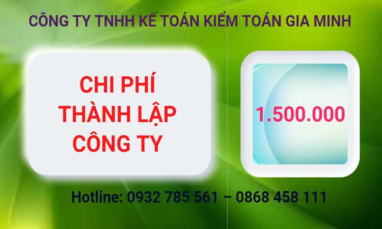 Bảng giá thành lập công ty cổ phần tại Đồng Nai