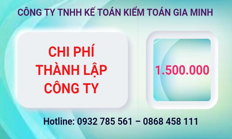 Bảng giá thành lập công ty cổ phần tại Huyện Bình Chánh