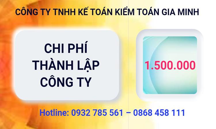 Bảng giá thành lập công ty cổ phần tại Huyện Gia Lâm