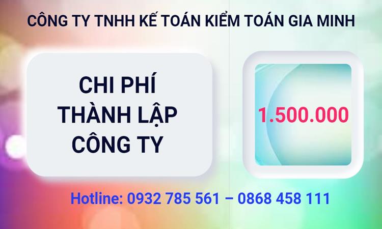 Bảng giá thành lập công ty cổ phần tại Huyện Thường Tín