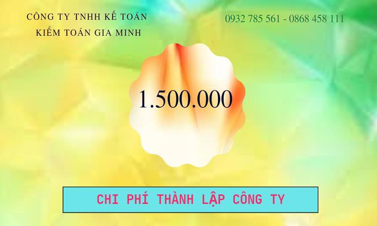 Bảng giá thành lập công ty cổ phần tại Phú Thọ