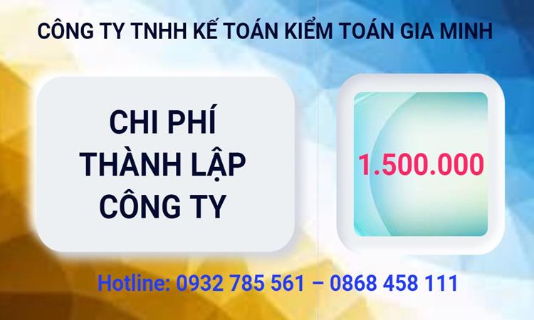 Bảng giá thành lập công ty cổ phần tại Quận 3