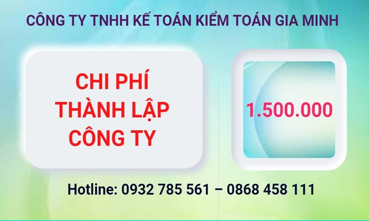 Bảng giá thành lập công ty cổ phần tại Quận 7