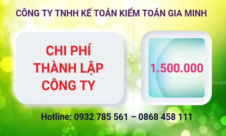 Bảng giá thành lập công ty cổ phần tại Quận Ba Đình