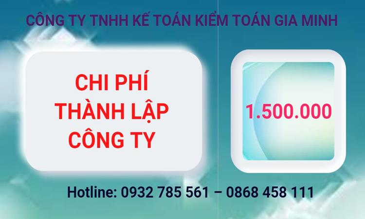 Bảng giá thành lập công ty cổ phần tại Quận Bình Tân