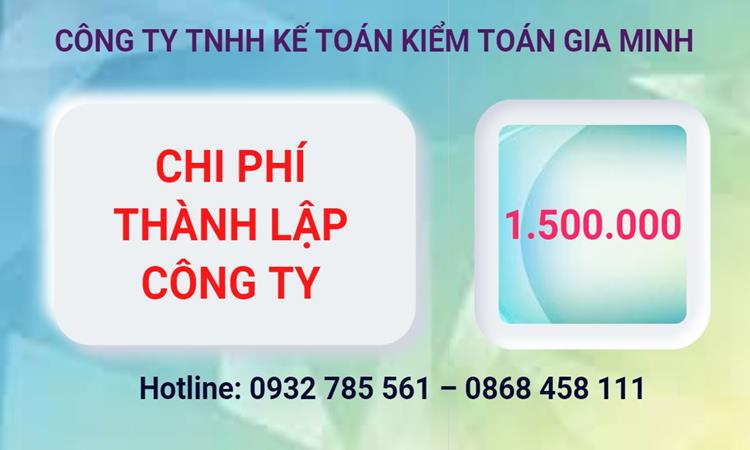 Bảng giá thành lập công ty cổ phần tại Quận Gò Vấp