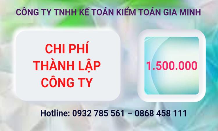 Bảng giá thành lập công ty cổ phần tại Quận Long Biên