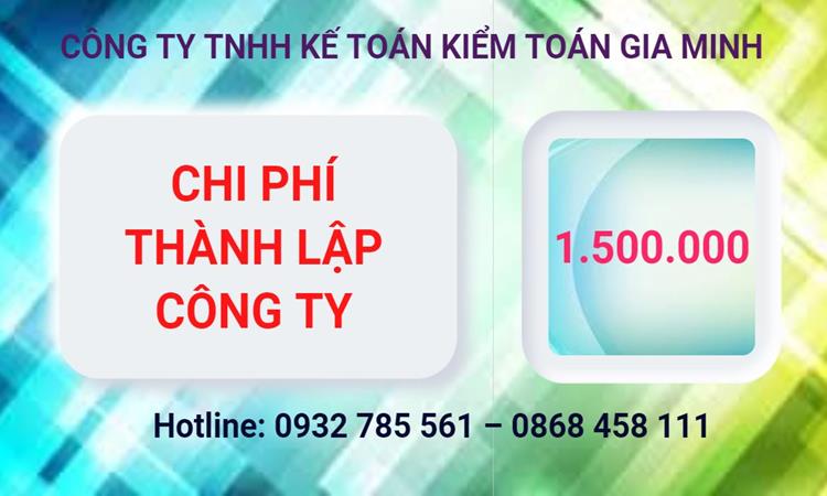 Bảng giá thành lập công ty cổ phần tại Quận Nam Từ Liêm