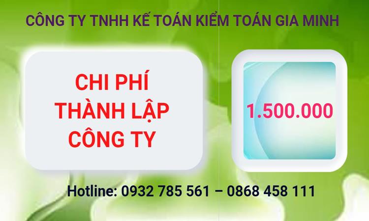 Bảng giá thành lập công ty cổ phần tại Quận Phú Nhuận